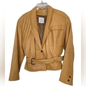 Robert Comstock Camel Leather Jacket 💕